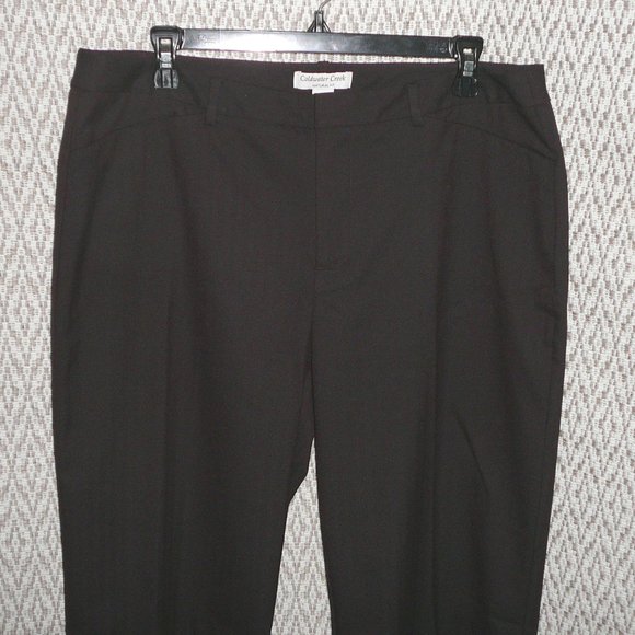 Coldwater Creek Brown Trouser Pants 14 - Picture 1 of 11